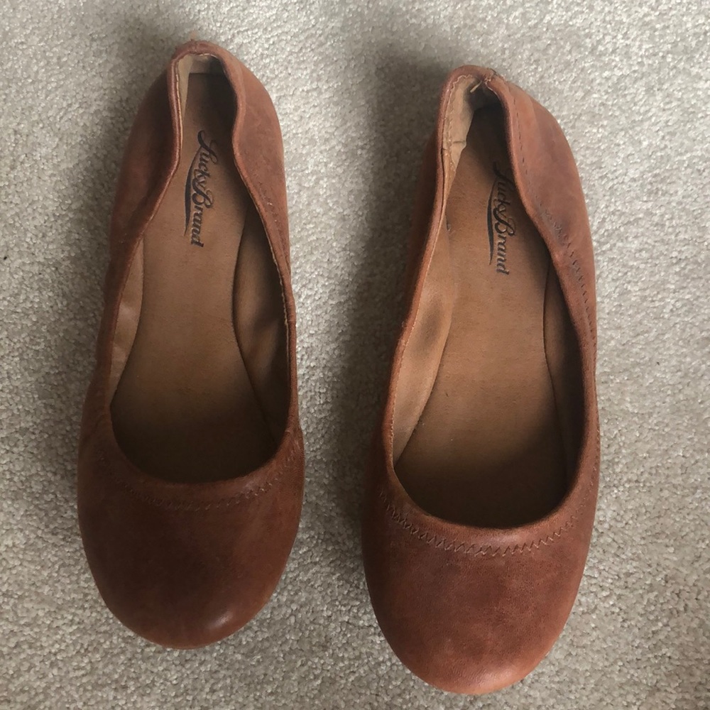 Lucky Brand Brown Ballet Flats